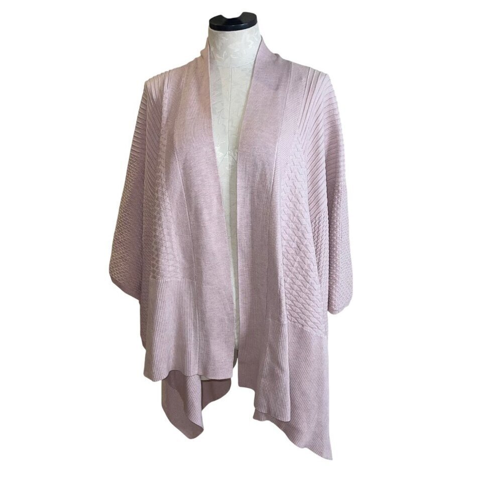 Lululemon Womens Kimono One Size Pink Dream Weaver Wrap Smoky Knit Casual
